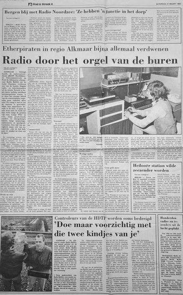 Pagina Stad & Streek, Noordhollands Dagblad, 21 maart 1992