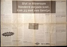 Oproep in o.a. de Volkskrant, 1 november 1994